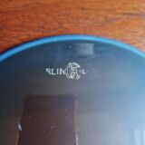 Suspension Bauhaus en opaline blanche et verre satiné bleu, années 1920