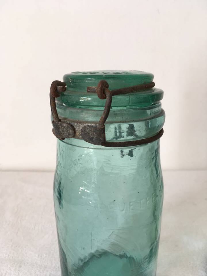Set of old jar and bottle