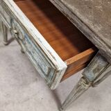 Pair of bedside tables with florentine patina