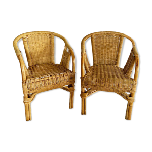 Paire fauteuils enfants
