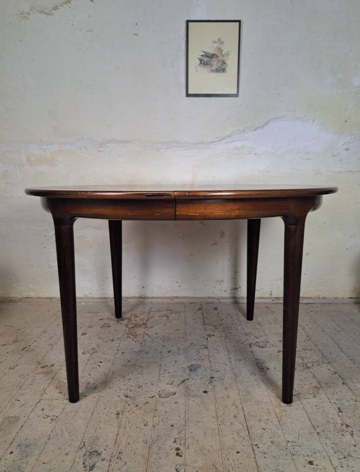 Extendable rosewood table, designed by J. Andersen, Denmark, 1960s