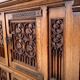 Gothic sideboard in oak and walnut – French school, 19th century