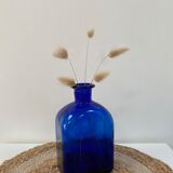 Cobalt blue glass vase bottle