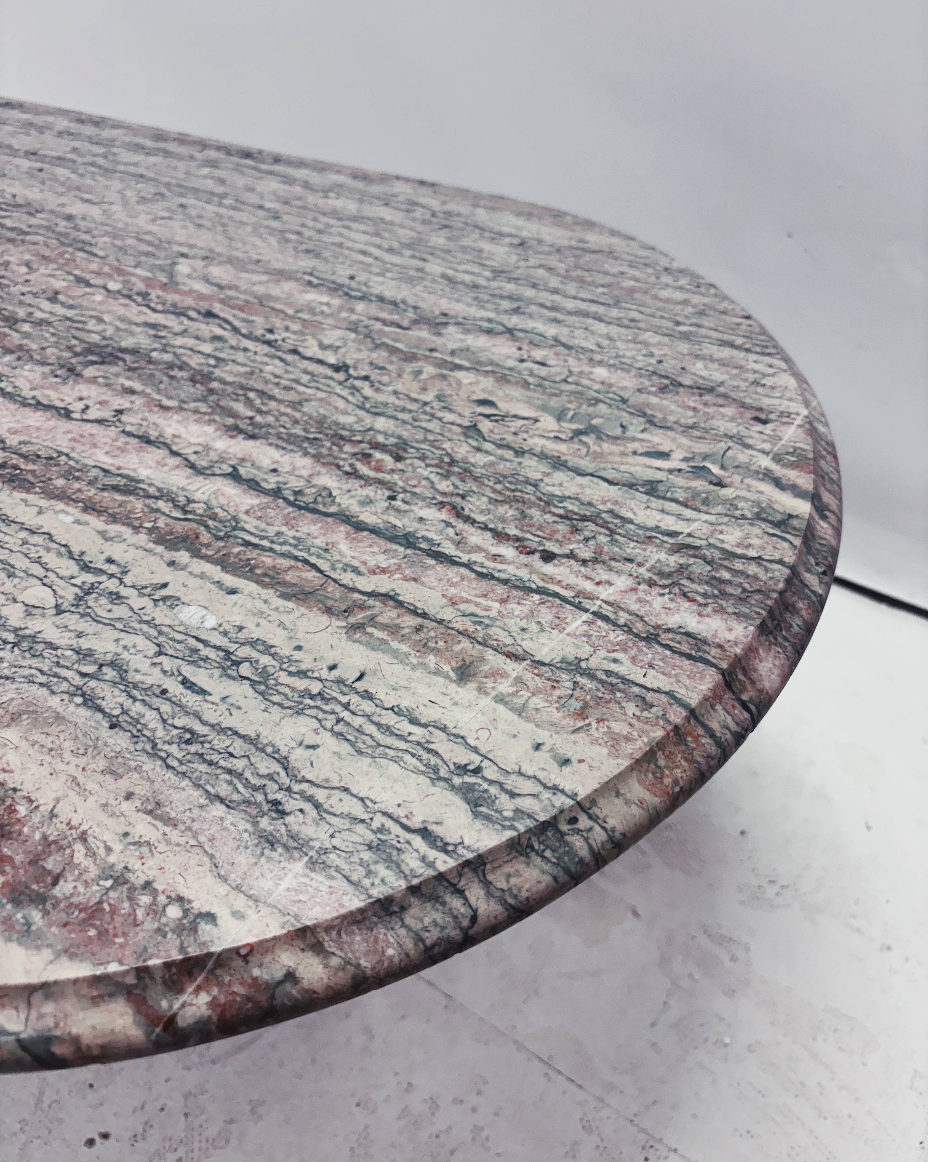 Oval vintage coffee table
