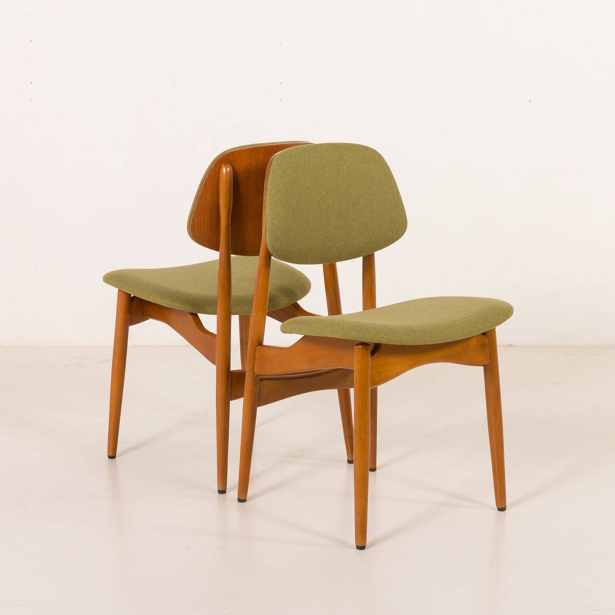 Arne Hovmand Olsen style Scandinavian mid century chairs, set of 4, 1970s