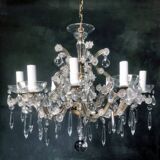 Old chandelier with 10-branch tassels