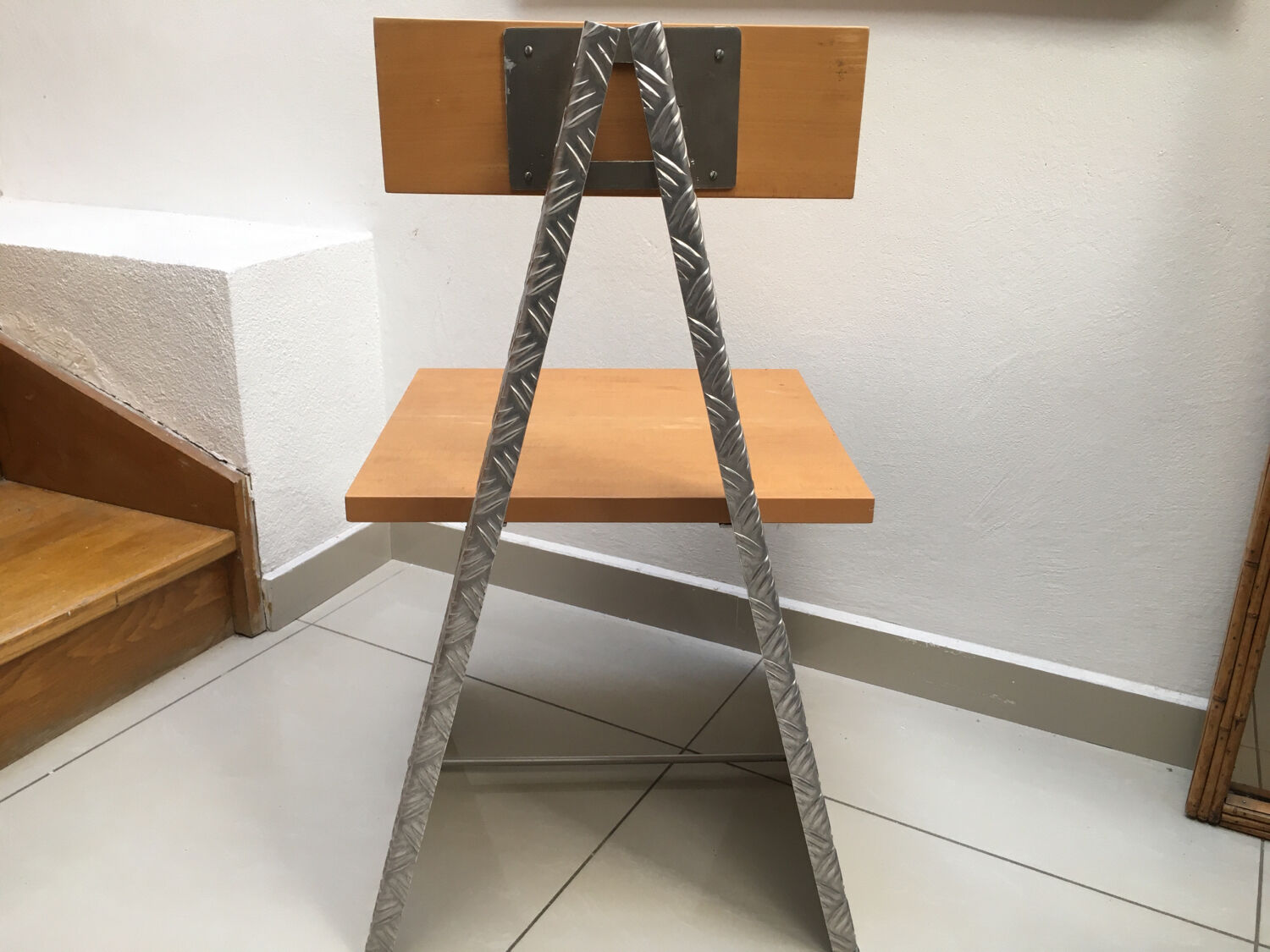 Chaise design en aluminium