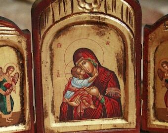 Byzantine icon triptych