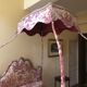 Bed in Polish canopy canvas of Jouy Louis XVI style