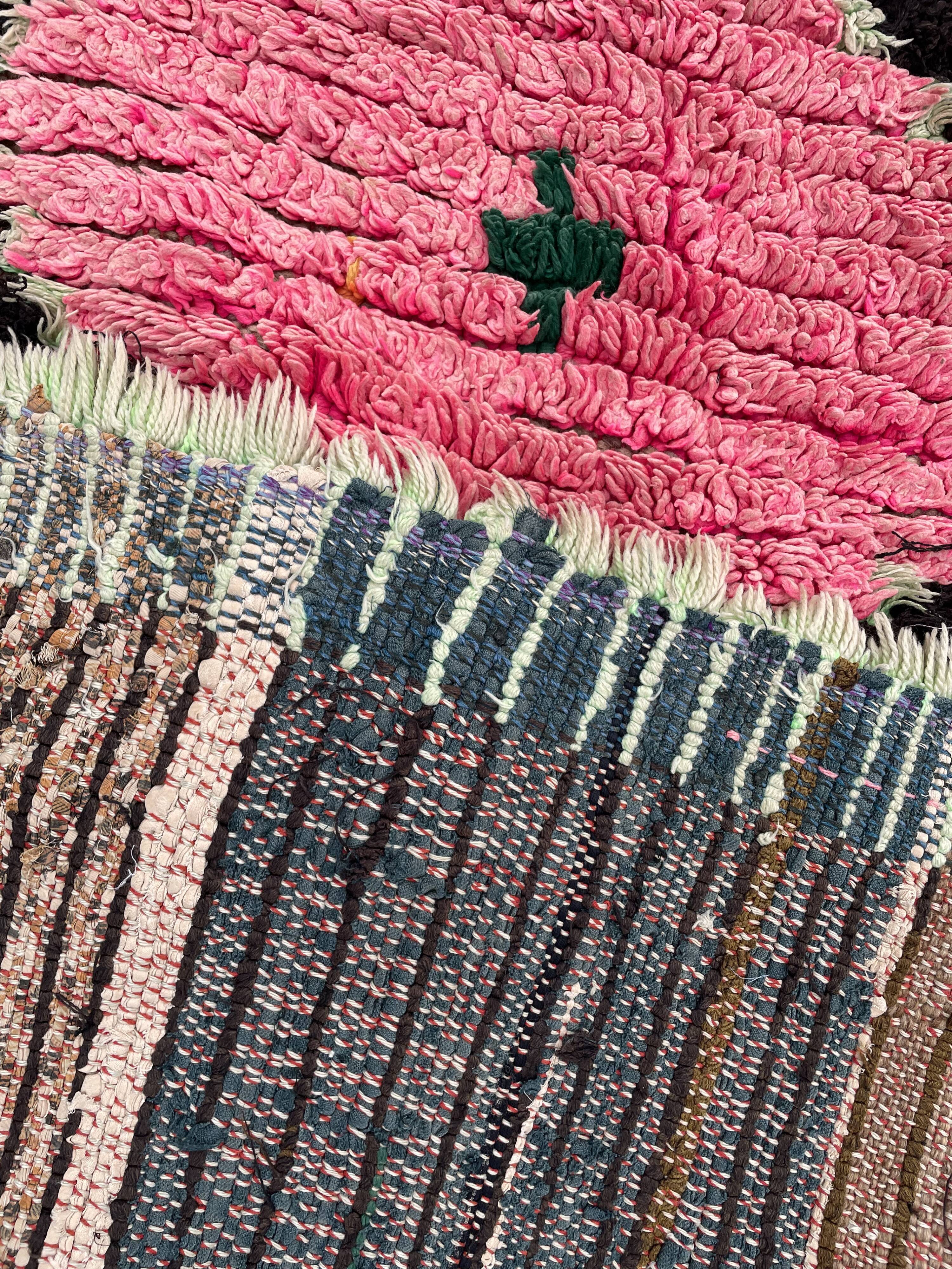 Berber carpet boucherouite