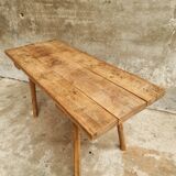Antique butcher's table, work table, dining table, side table, oak
