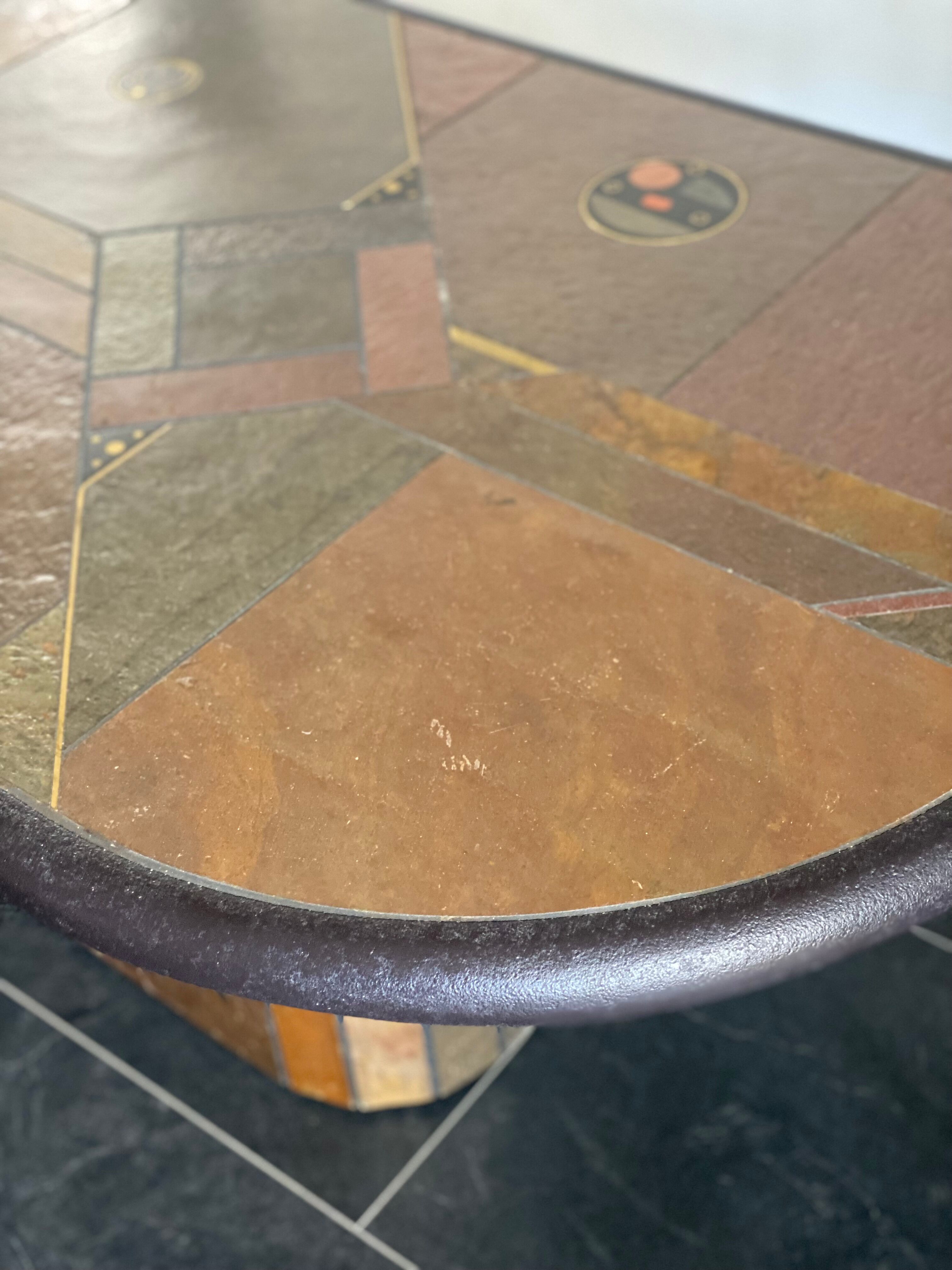 Brutalist Style Salon Table by Paul Kingma