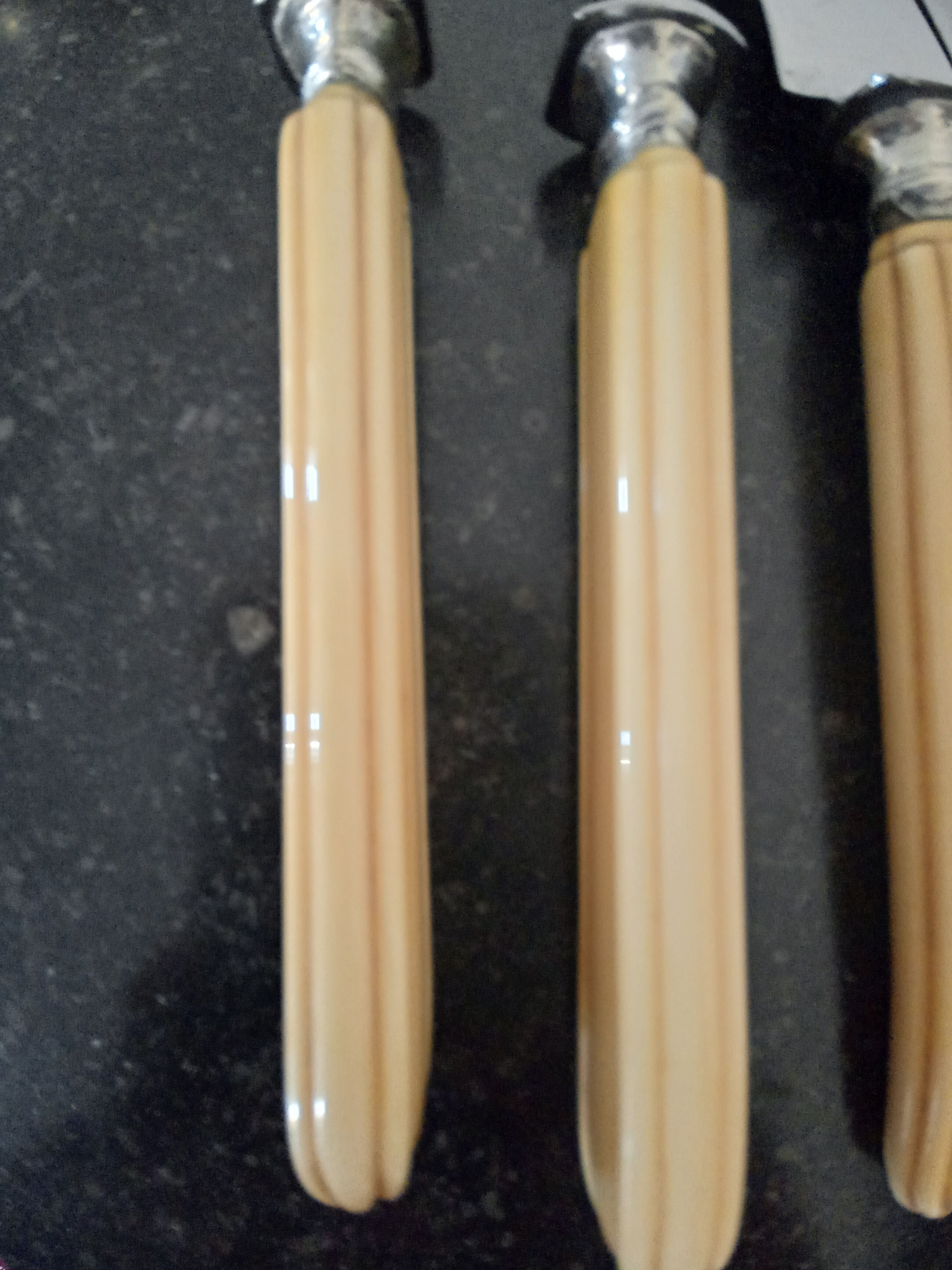 Old ivory handle knives