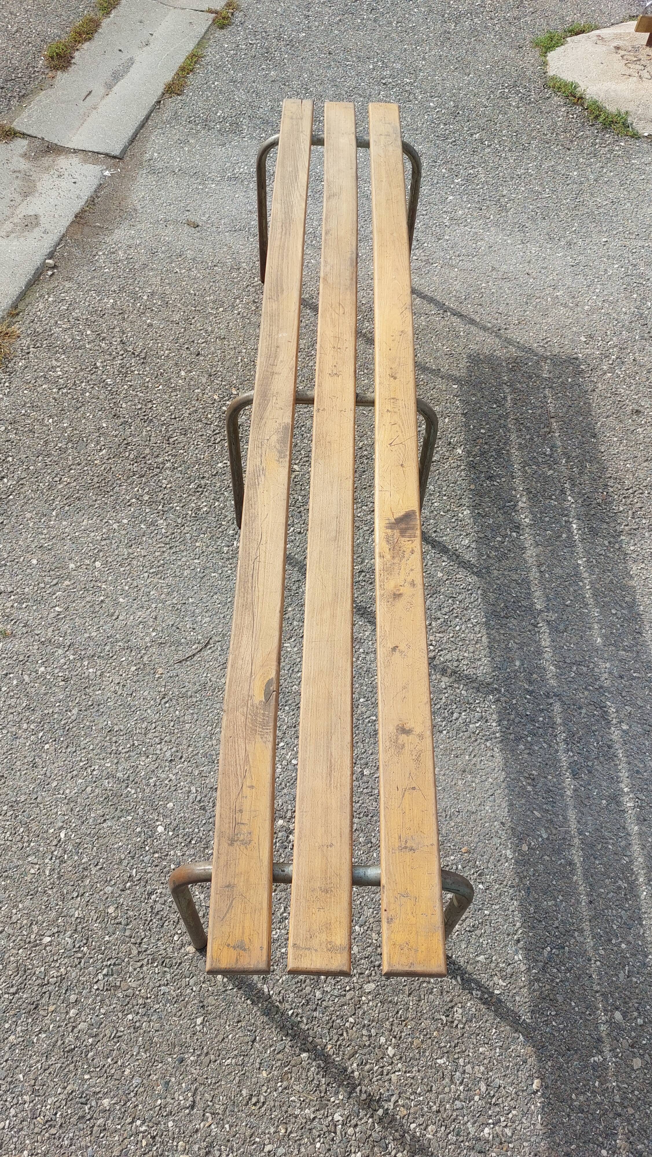 Vintage bench from the 60s - school - administration - parish - convent