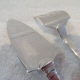 2-piece fish serving set, silver-plated metal, Christofle Concorde goldsmith