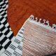 Traditional handmade Beni Ouraine rug, size 140 x 260 cm