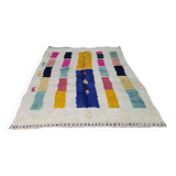 Handmade wool Berber rug 250 x 150 cm