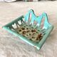 Antique enamelled cast iron soap dish