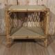Small vintage rattan side table