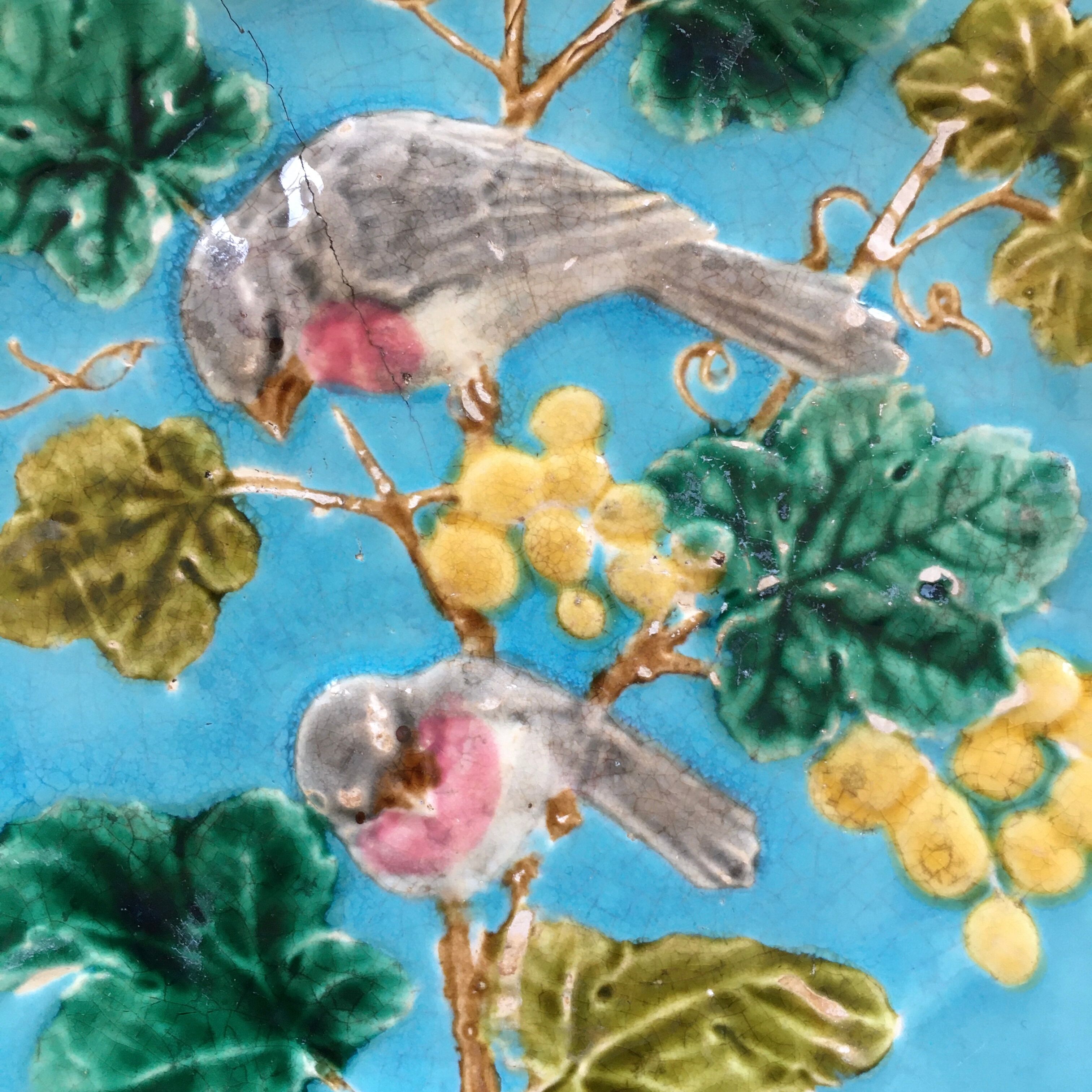 Pair of plates dabbling birds