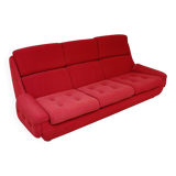 Canapé orange jitona ribbed fabric space age 1070