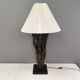 Designer table lamp/floor lamp, made from driftwood.