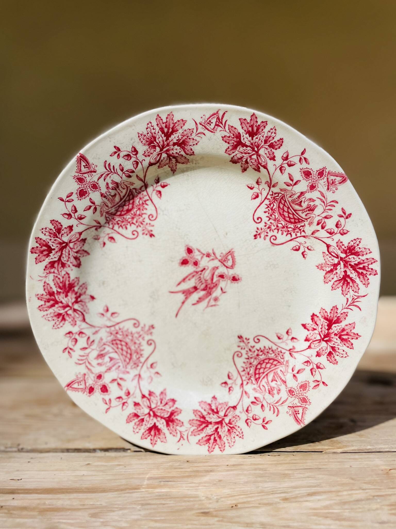Flat ironstone plate