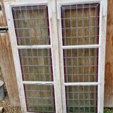 Pair of stained glass windows