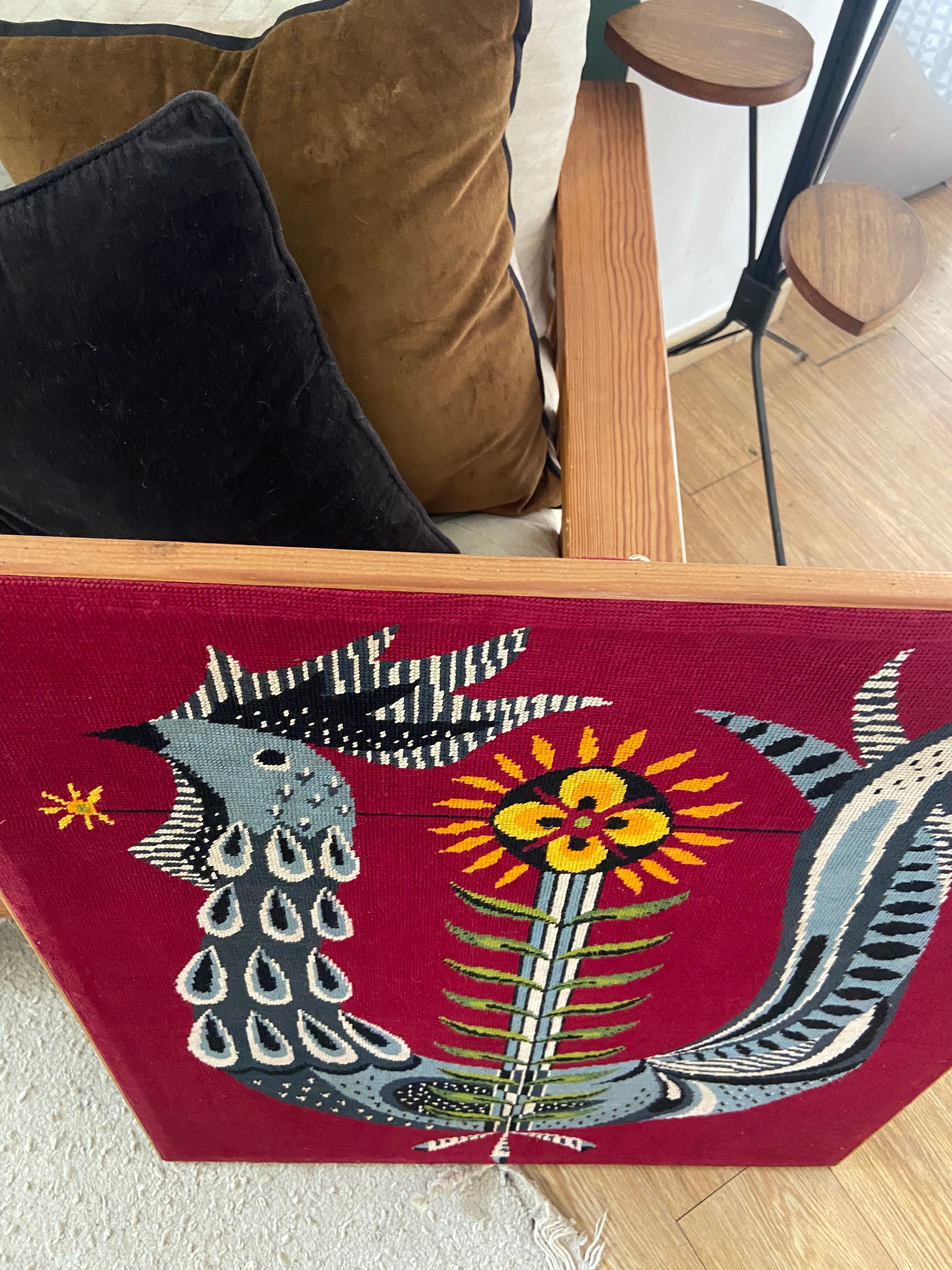 Royal Paris handmade wall tapestry 70s