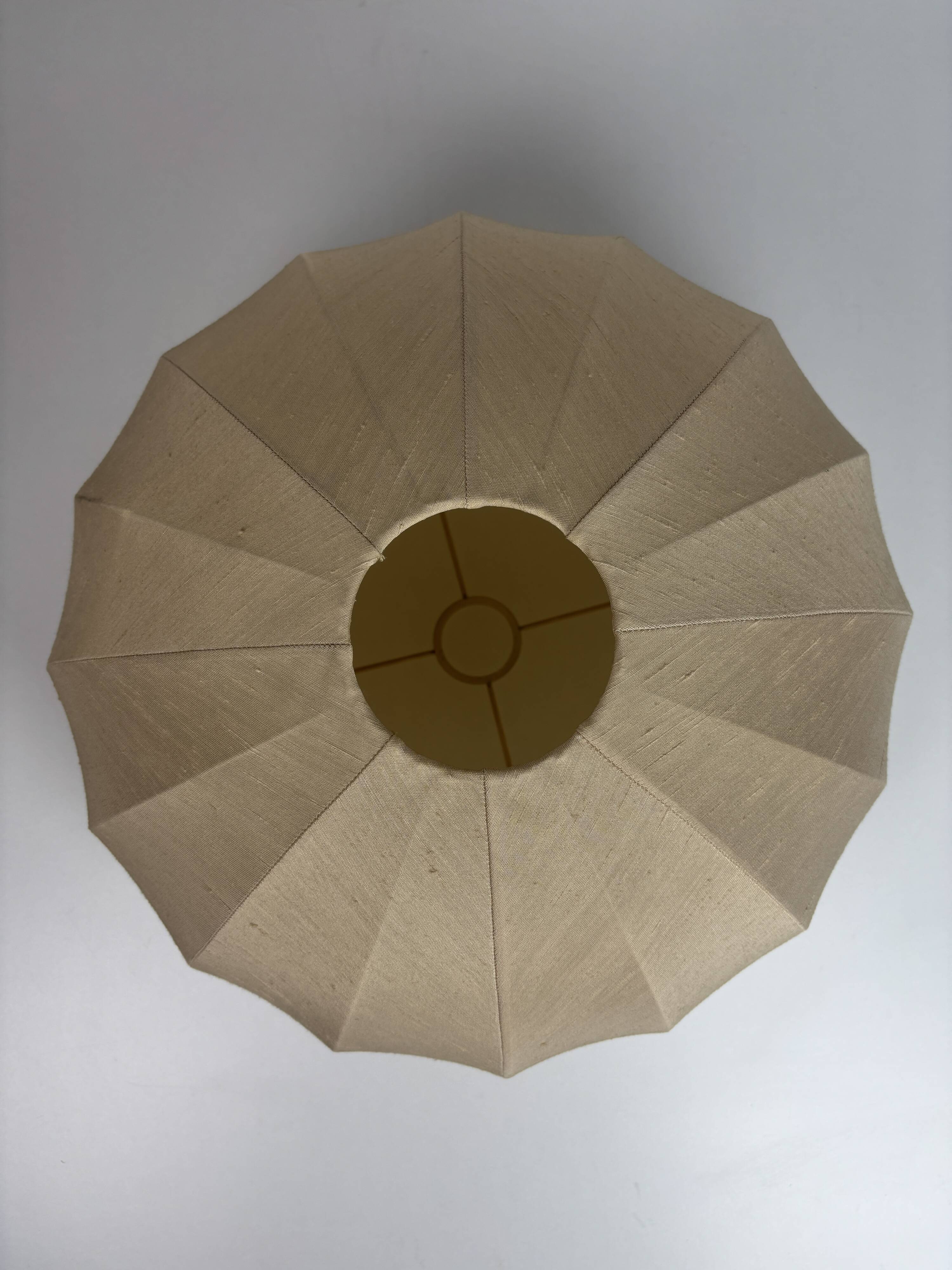 Midcentury organic sculptural architectural mushroom table lamp by Temde