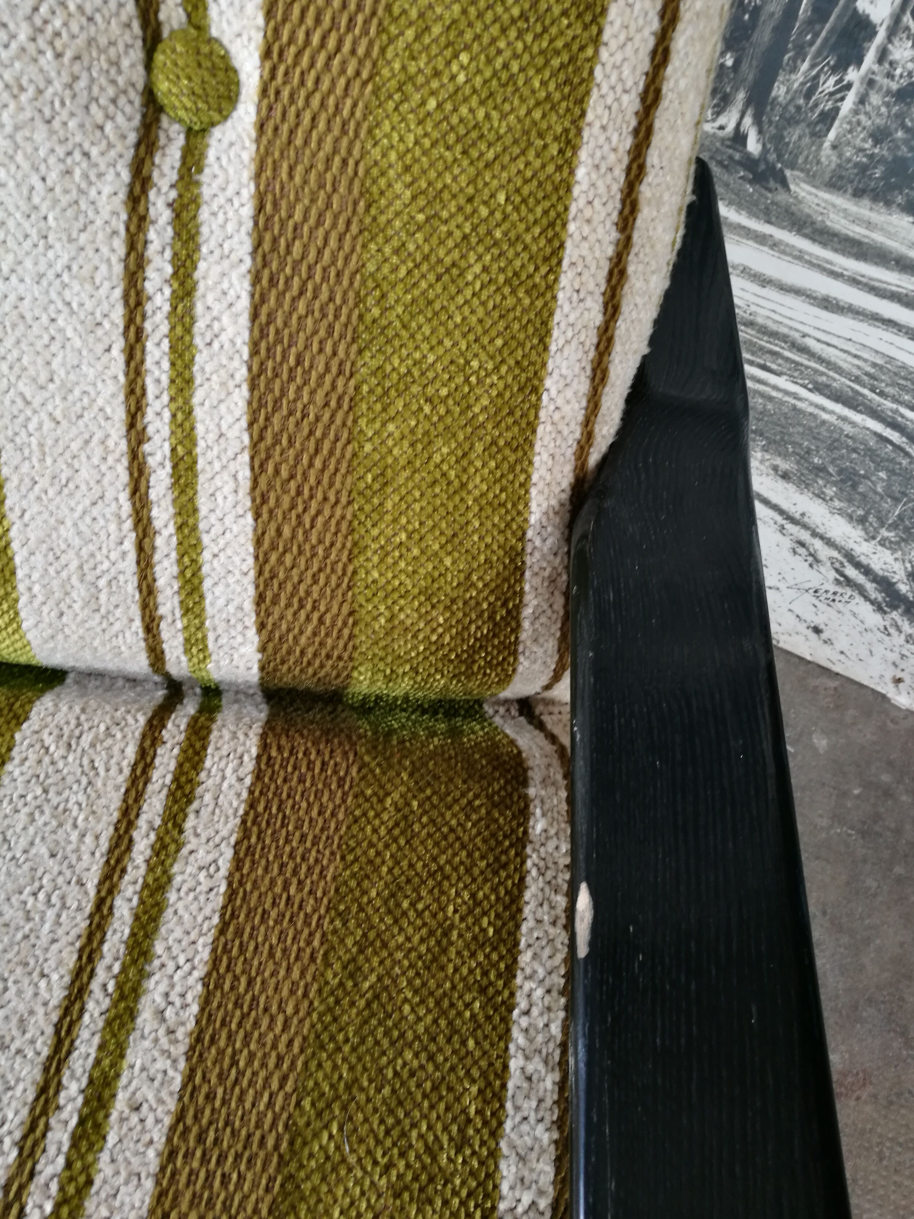 3-seater vintage velvet sofa 1970/1980
