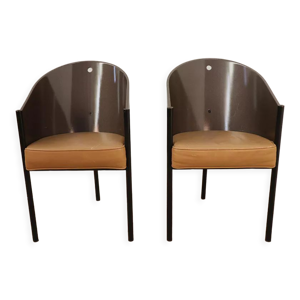 Paire de chaises minimaliste - bois