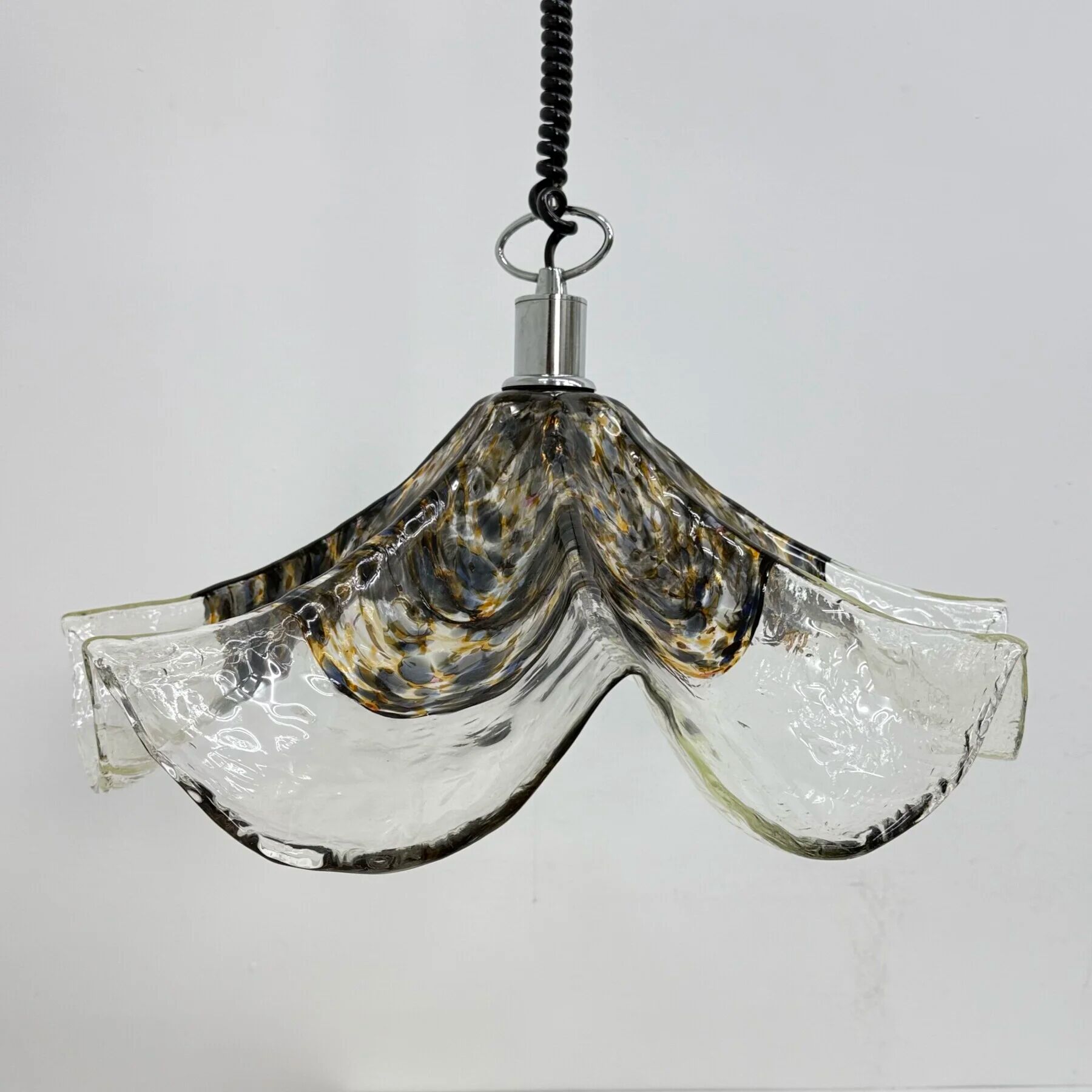 Lampe en verre et métal