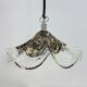 Lampe en verre et métal