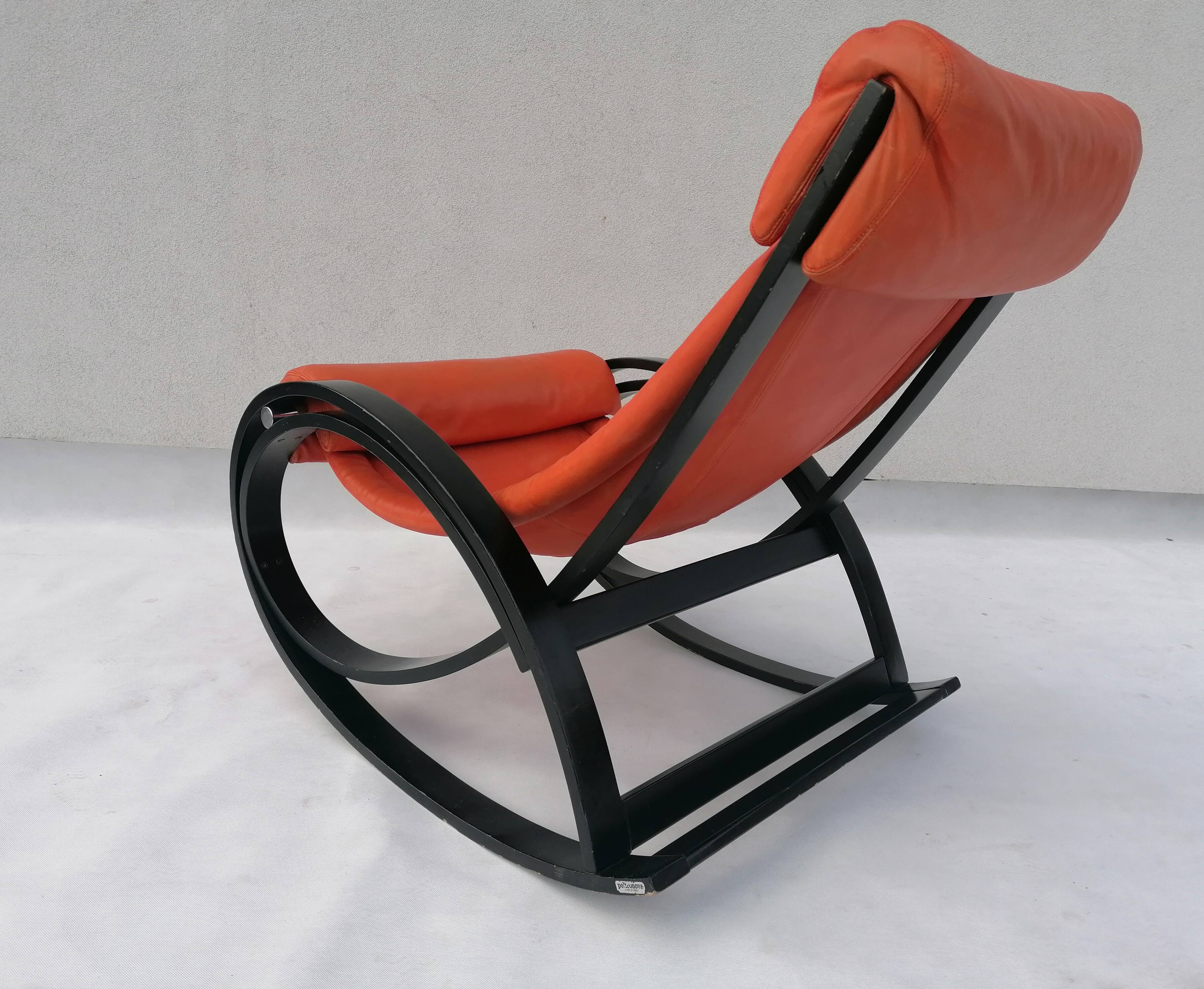 Sgarsul Rocking Chair by Gae Aulenti for Poltronova, 1960s