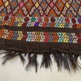 Large Vintage Turkish Kilim Rug 236x175 cm Wool Jajim Kelim