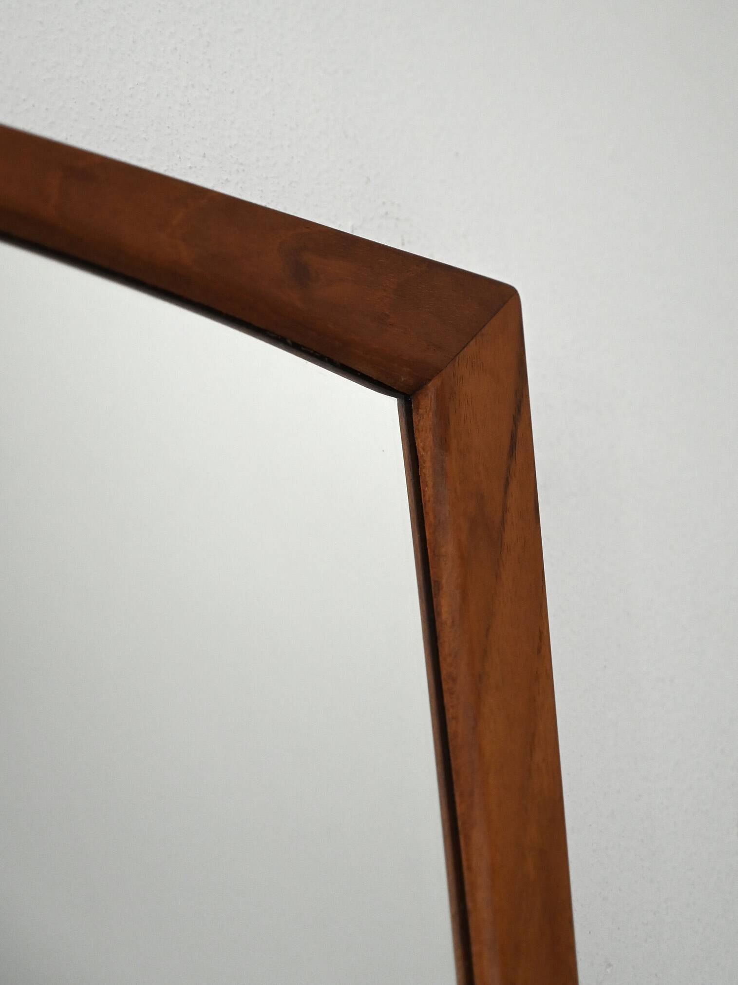 Danish rectangular teak mirror by Aksel Kjersgaard