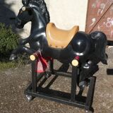 Vintage carousel riding horse