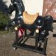 Vintage carousel riding horse