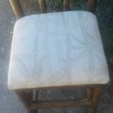 Chaise haute en bambou avec son coussin