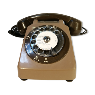 Telephone socotel bakelite brown 70