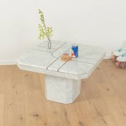 Table basse en marbre des années 1980