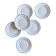 Set of 6 Arcoroc bread or dessert plates.
