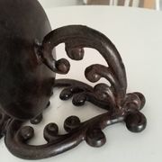 Antique wall candle holder in enamelled cast iron