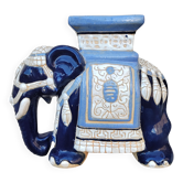 Garden stool or ceramic elephant plant stand from the 1960s.
