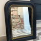 Louis Philippe mirror in black and gold