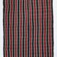 Red & Green Striped Turkish Kilim Rug, 202x312Cm