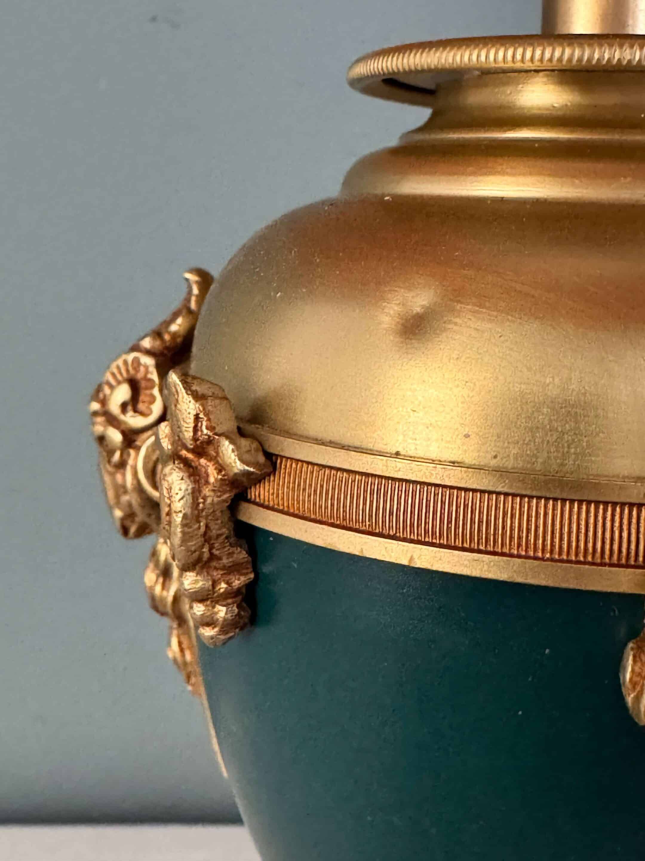 19th-century cassolette lamp