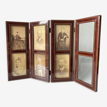 1800’s wooden foldable picture frame