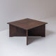 Rosewood square coffee table from Denmark, designed in the 1960s.
